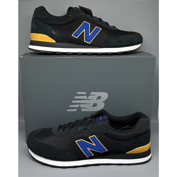 New Balance Other - New Balance 515 Classic Black /Blue Running Shoes ML515HTB Men's Sz 17 NEW!